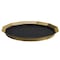 Service Ideas Paneled Tray with Removable Insert, 12" diameter, Stainless Steel, Vintage Gold TRPN1412RIBSVG - alternate 1